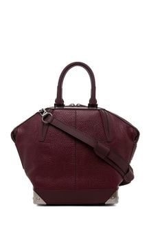 Alexander Wang Small Emile Lizard Print Tote in Oxblood - Lyst