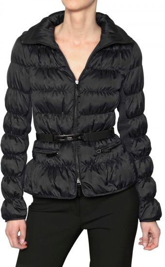 Burberry Sutherland Belted Technical Satin Jacket - Lyst