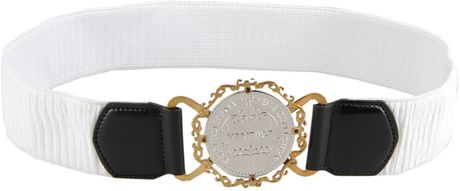 Dolce & Gabbana Belt in White - Lyst