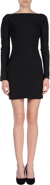 Gareth Pugh Short Dress in Black - Lyst