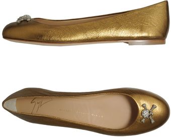 Giuseppe Zanotti Ballet Flats - Lyst