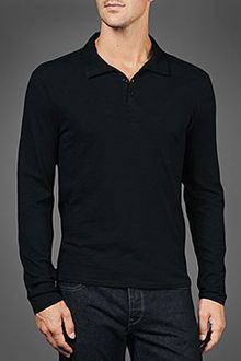 John Varvatos Convertible Collar Polo - Lyst