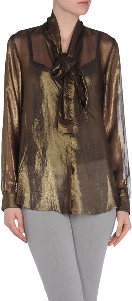 L'Agence Long Sleeve Shirt - Lyst