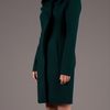 Lanvin Frill Detailed Dress in Green - Lyst