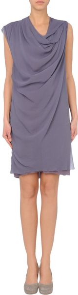 Lanvin Short Dress in Purple - Lyst