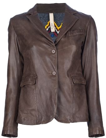 Le Sentier Leather Blazer - Lyst
