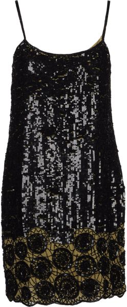 Liu Jo Short Dress in Black - Lyst