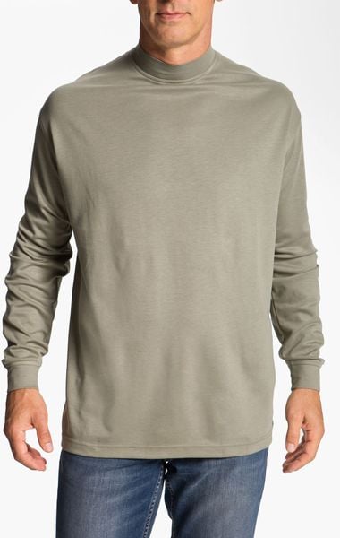 lone cypress solid mock neck shirt