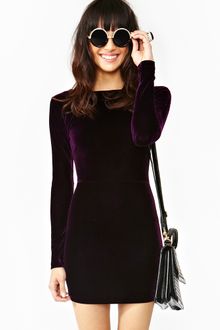 Nasty Gal Showgirls Velvet Dress - Lyst