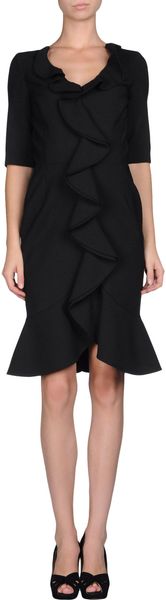 Oscar de la Renta Short Dress - Lyst