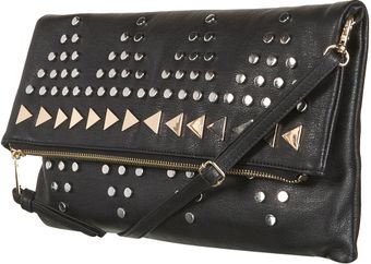 Topshop Studded Clutch - Lyst