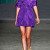 Vera Wang Ss Silk Faille Strapless Dress in Purple (amethyst) - Lyst