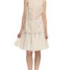 Vera Wang Ss Eyelet Parasol Skirt in Beige (white) - Lyst