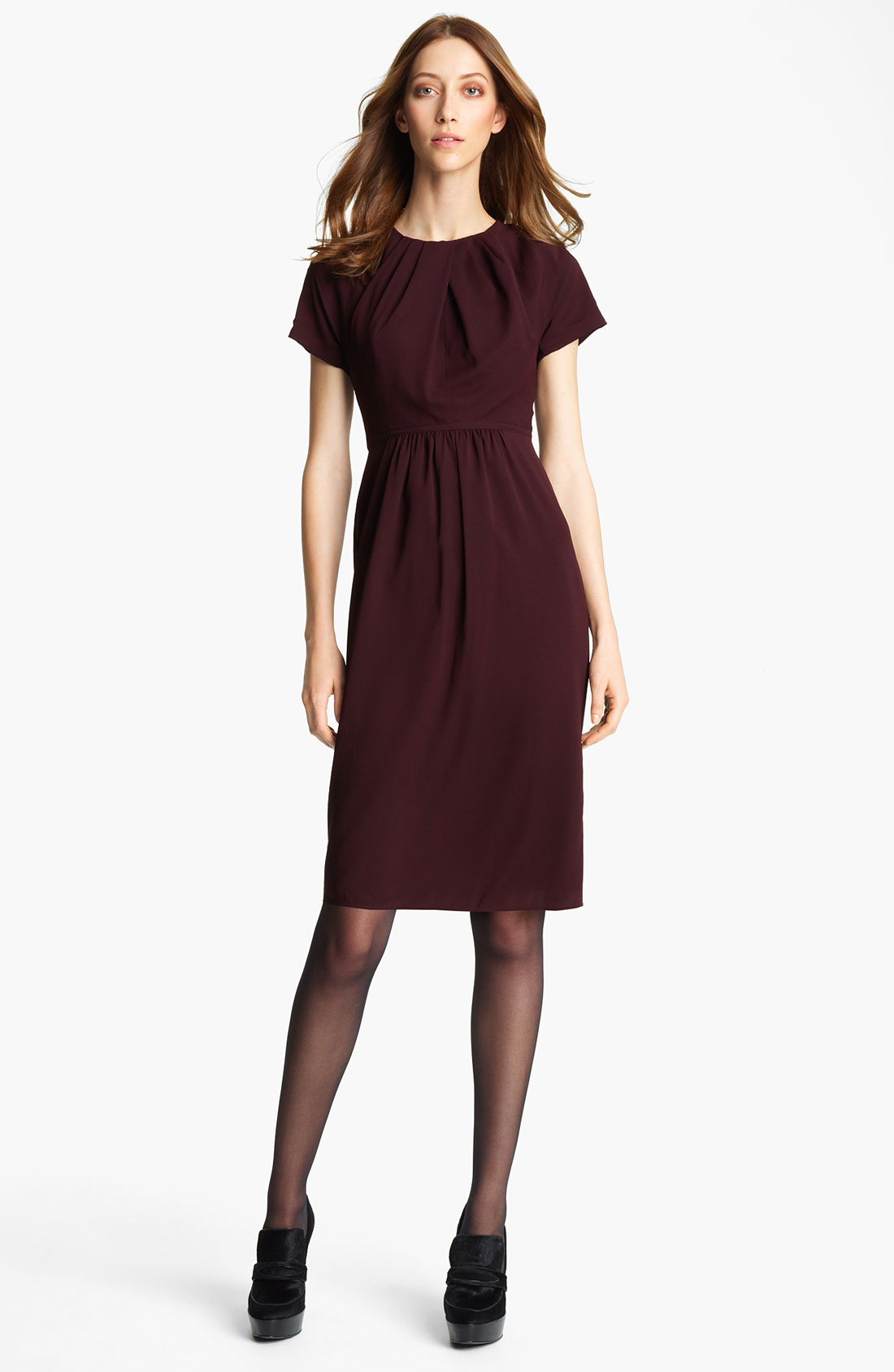 silk crepe gown