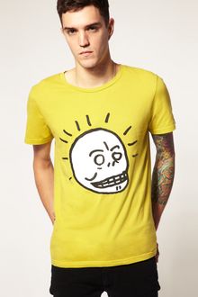 Cheap Monday Bruce Marker Skull Tee - Lyst