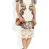 Dolce & Gabbana Tapestry and Lace Dress in Multicolor (white) - Lyst