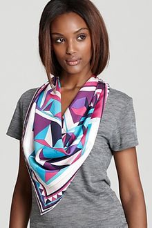 Emilio Pucci Cnosso Geometric Silk Scarf - Lyst