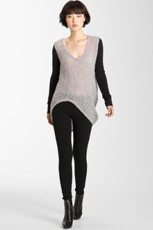 Helmut Lang Plaited Bouclé Pullover Sweater - Lyst