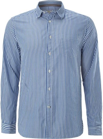 Howick Fraternity Blue Stripe Shirt - Lyst