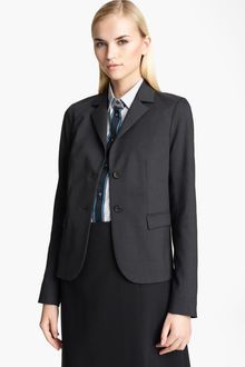 Jil Sander Navy Stretch Wool Blazer - Lyst