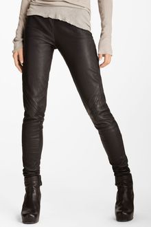 Rick Owens Leather Leggings - Lyst
