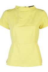 Suno Zip Back Peplum Top