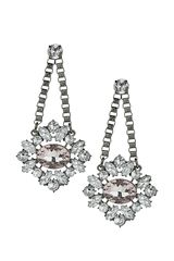 Topshop Flower Box Drop Earrings