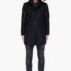 Balmain Black Hooded Long Wool Parka in Black for Men - Lyst