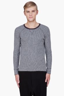 Diesel Black Gold Grey Waffle Knit Sweater - Lyst