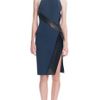 Dion Lee Ss Harness Wrap Dress in Blue (ink/black) - Lyst