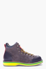 DSquared2 Charcoal Suede Zermatt Boots