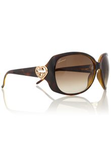 Gucci Ladies S Havana Sunglasses - Lyst