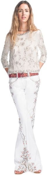 Isabel Marant Ss Erika Pant in White - Lyst