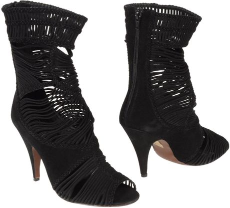 Jeffrey Campbell Ankle Boots in Black - Lyst