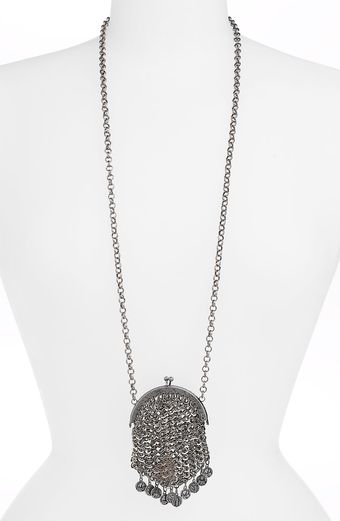 Low Luv By Erin Wasson Chainmail Bag Necklace - Lyst