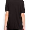 Mango Metallic Tshirt in Black (gold) - Lyst