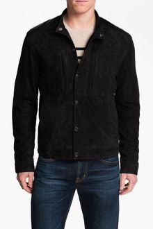 Michael Kors Suede Racer Jacket - Lyst