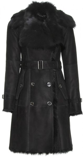 Burberry Hadston Lambs Wool Doublebreasted Trenchcoat - Lyst