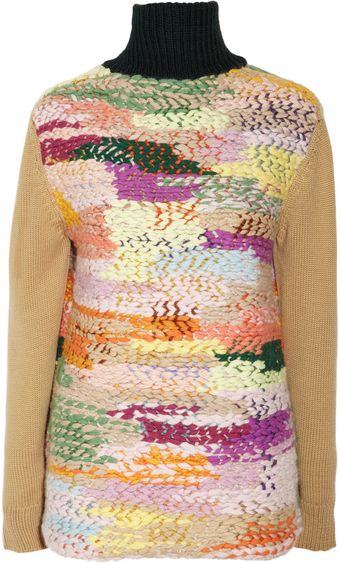 Chloé Chunkyknit Cashmere and Woolblend Sweater - Lyst
