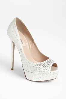 Valentino Bridal Open Toe Pump - Lyst