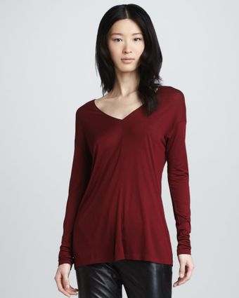 Vince Loose V-neck Tee - Lyst