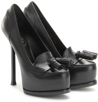 Yves Saint Laurent Tribtoo 105 Tasseled Platform Loafers - Lyst