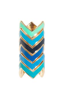 Asos Zig Zag Enamel Rings - Lyst