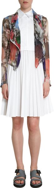 Christopher Kane Printed Biker Jacket - Lyst