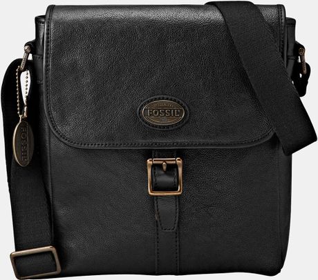 Fossil Estate City Crossbody Bag in Black for Men