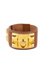 Hermes Hermes Barenia Collier De Chien Cuff