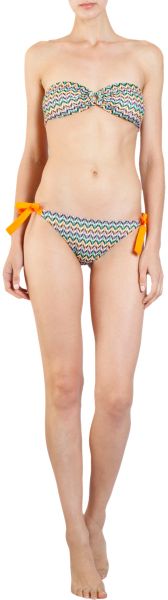 Missoni Dotted Chevron Bikini in Orange - Lyst