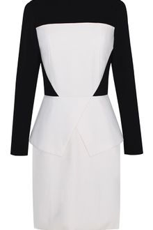 Tibi Ponte Long Sleeve Dress - Lyst