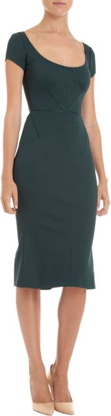 Zac Posen Cap Sleeve Dress - Lyst