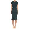 Zac Posen Cap Sleeve Dress in Green - Lyst